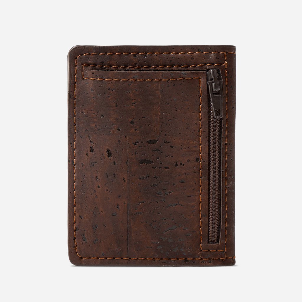 Fossil wallet with online coin pocket