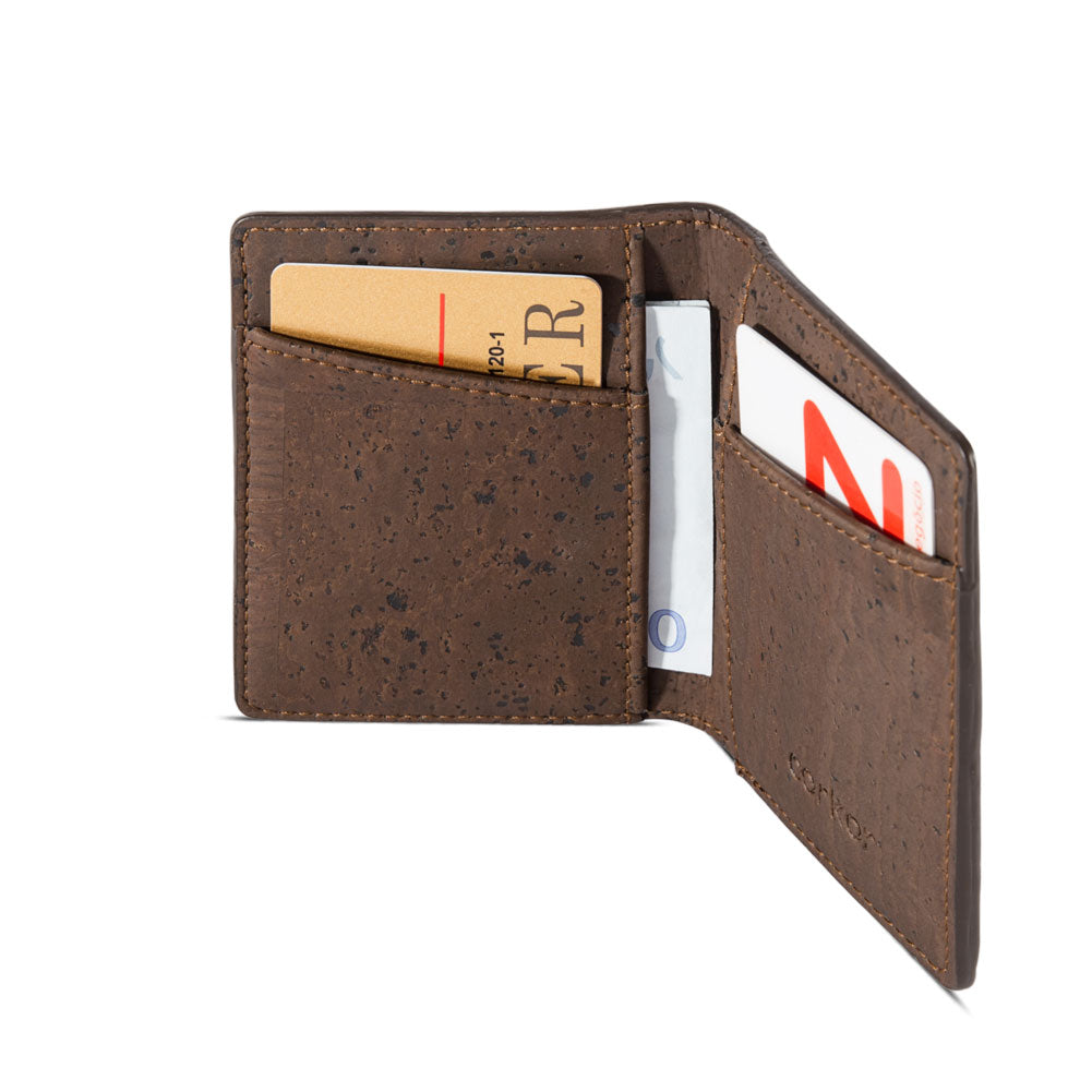 Wallet made of hot cork leather with RFID blocker